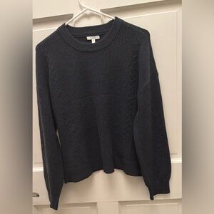 Maurice Cable Knit Crewneck Sweater - Blue Sz M